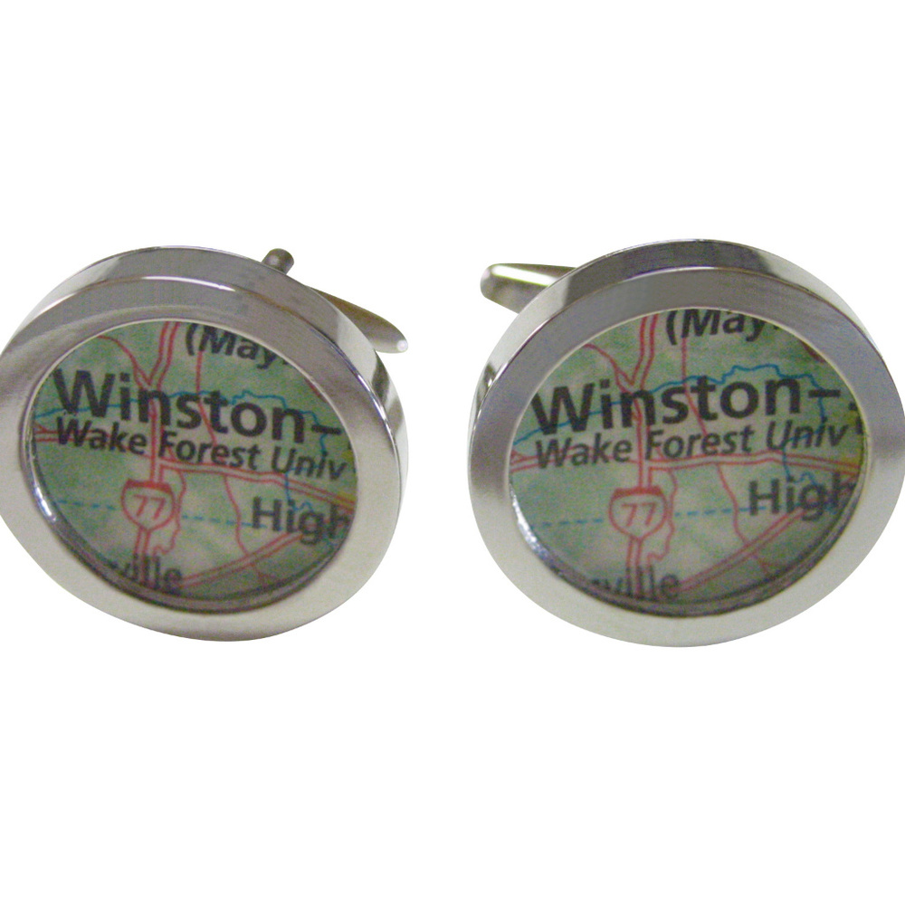 Wake Forest University Map Cufflinks - image 1